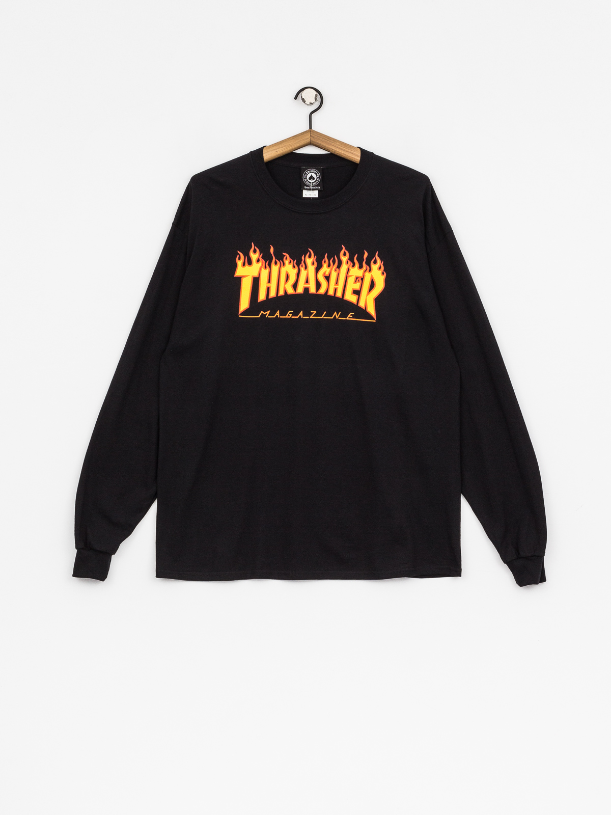 Triko Thrasher Flame Logo (black)