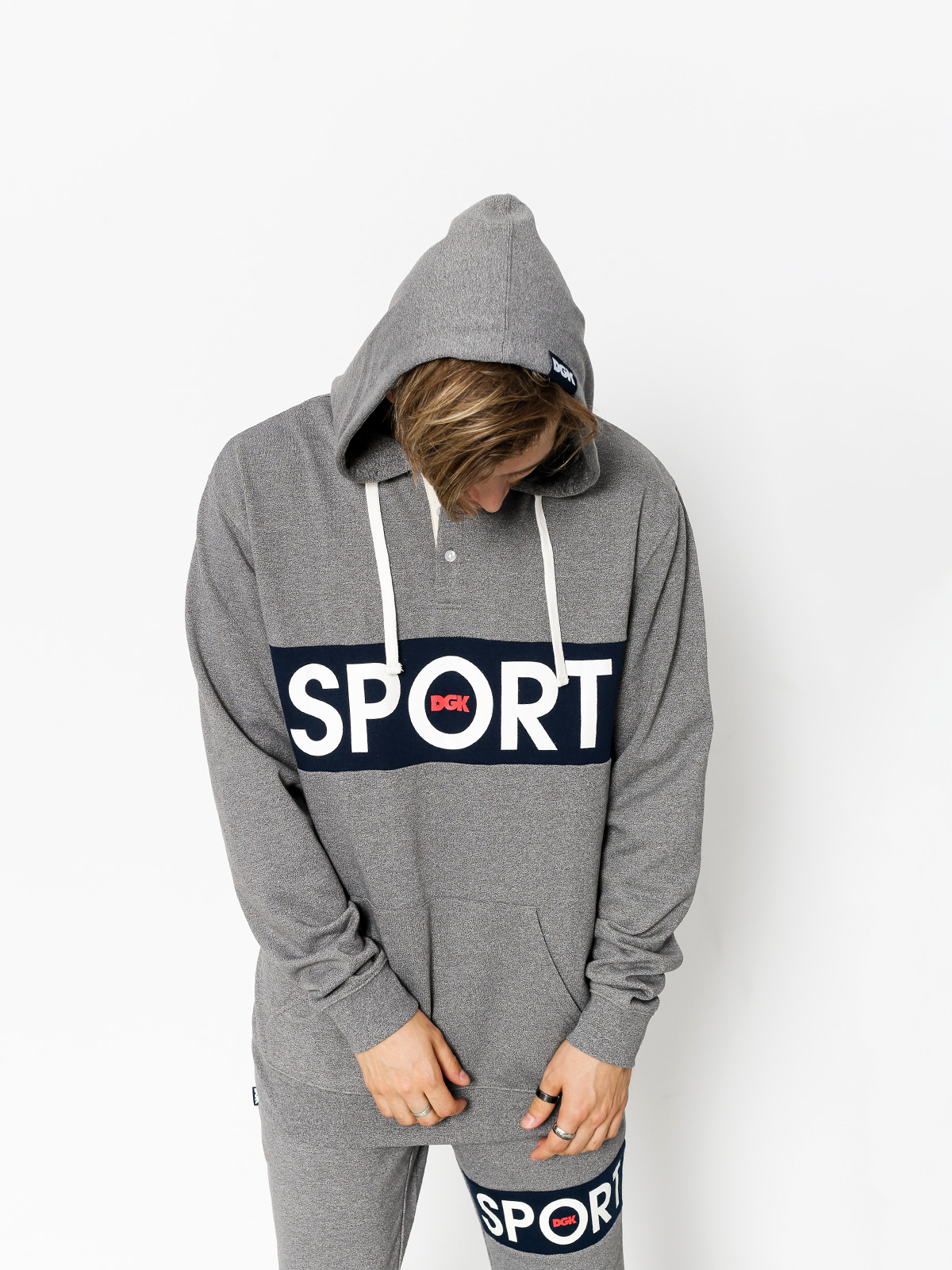 Mikina s kapucňou DGK Sport Custom HD (sport heather)