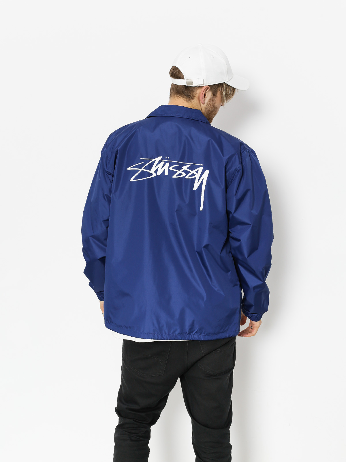 Stussy cruize discount coach jacket blue