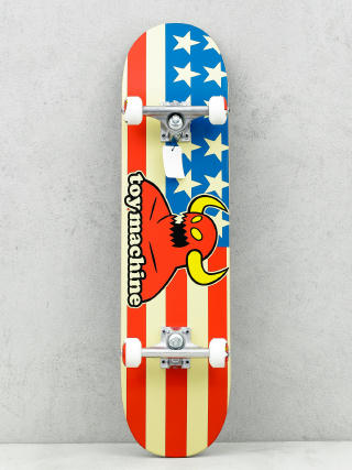 Skateboard Toy Machine American Monster (white/red/blue)
