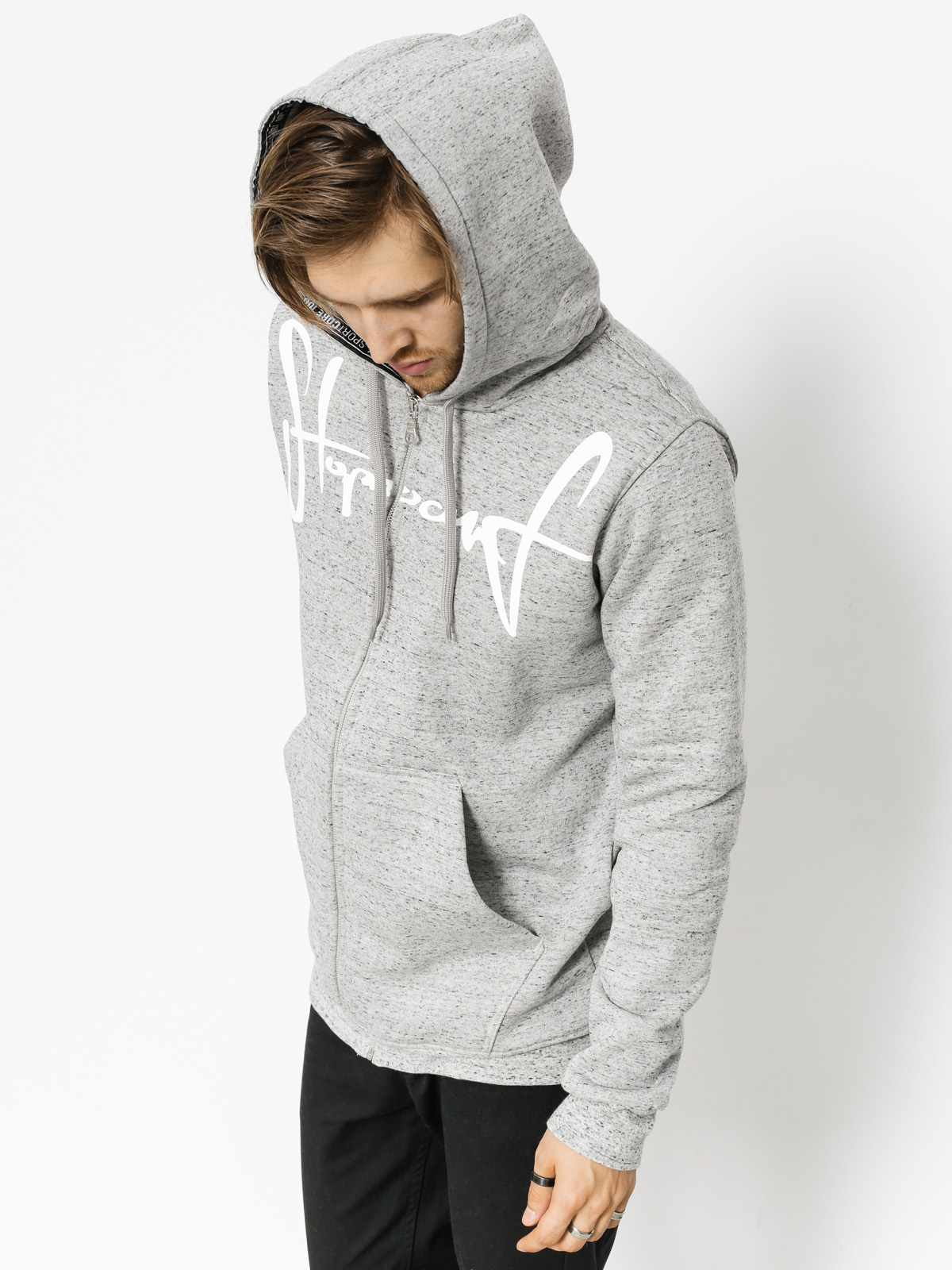 Mikina s kapucňou Stoprocent Tag18 ZHD (grey)