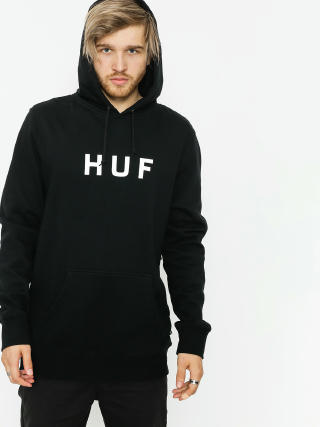 Mikina s kapucňou HUF Essentials Og Logo HD (black)