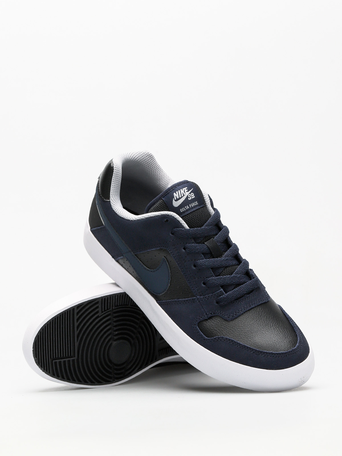 Topánky Nike SB Sb Delta Force Vulc (obsidian/obsidian black wolf grey)