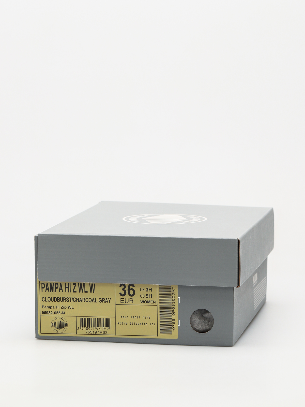 Zimné topánky Palladium Pampa Hi Zip WL Wmn (cloudburst/charcoal gray)