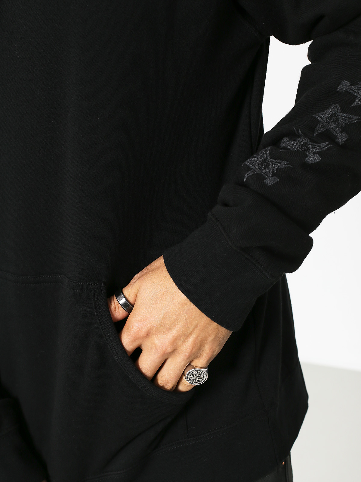 Mikina s kapucňou Independent x Thrasher Pentagram Cross HD (black)