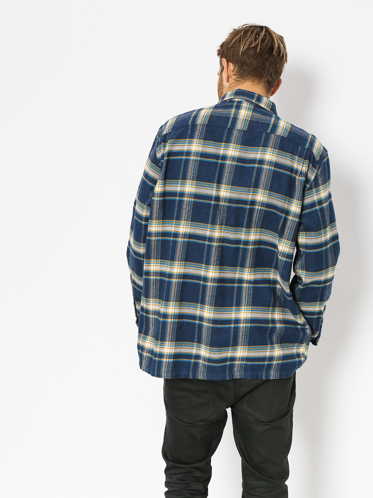 Ko e a Patagonia Fjord Flannel namornicka modra activist navy blue