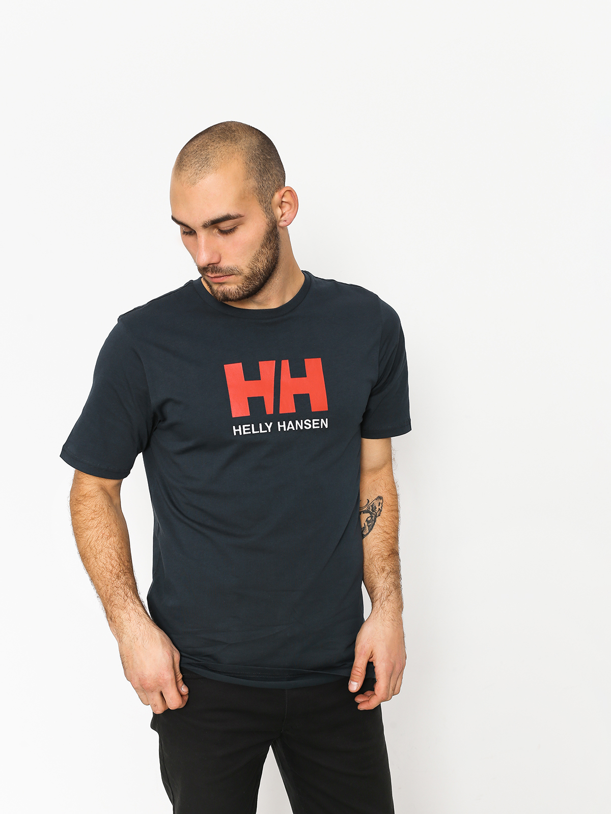 Tričko Helly Hansen Logo (navy)