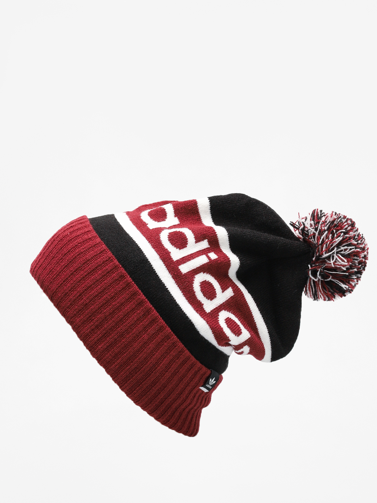 Zimná čiapka adidas Pompombeanie (black cburgu white)