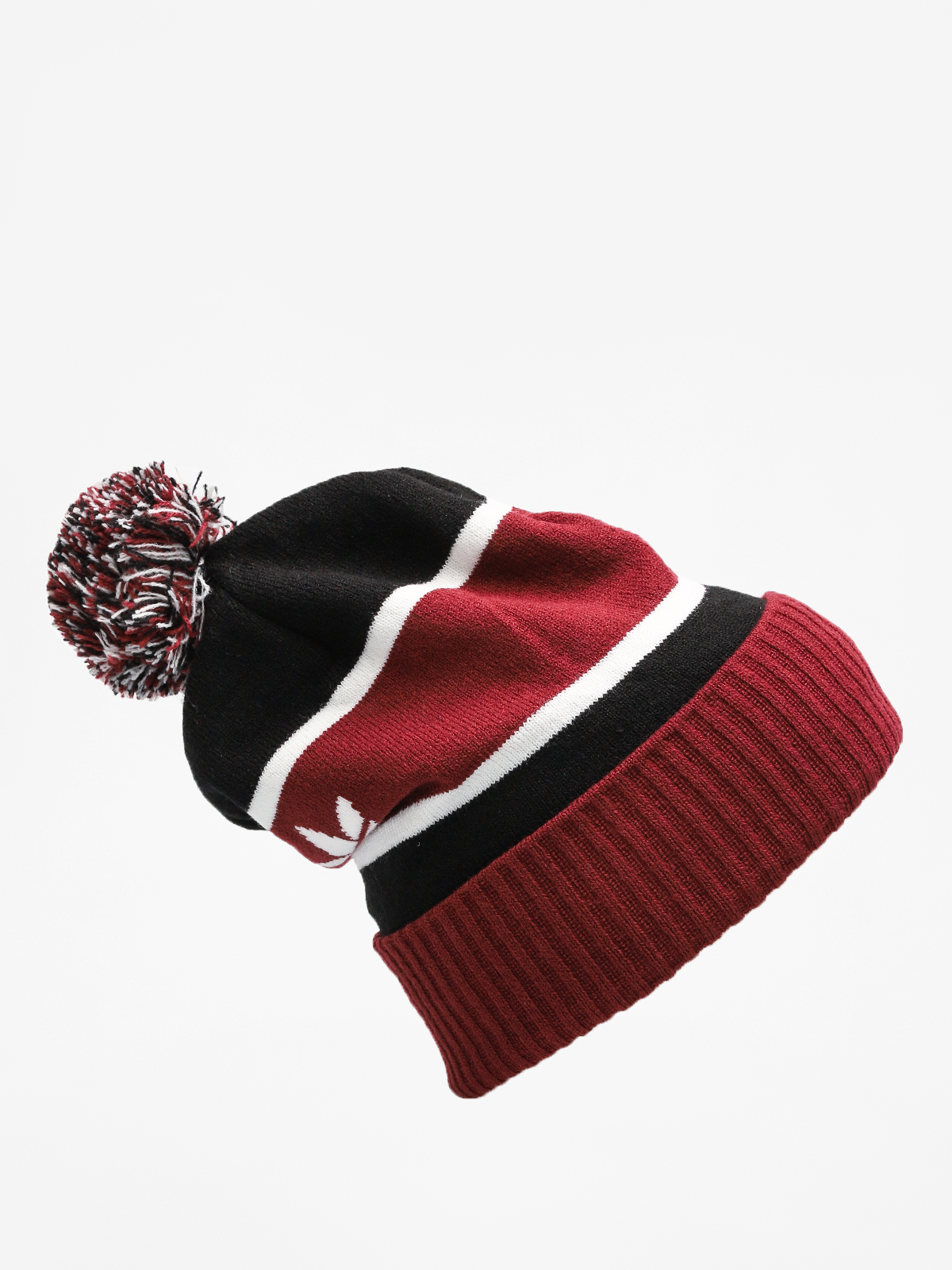 Zimná čiapka adidas Pompombeanie (black cburgu white)