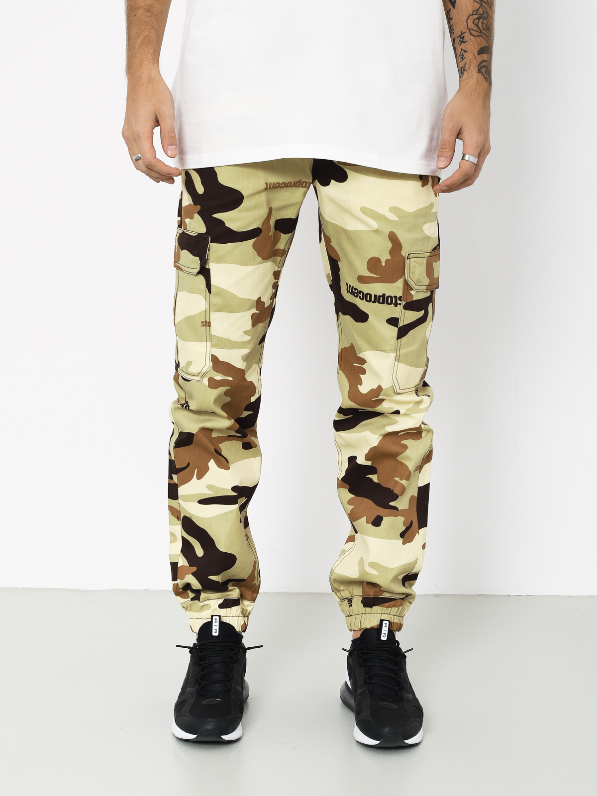 Nohavice Stoprocent New Army Joggers (camo desert)