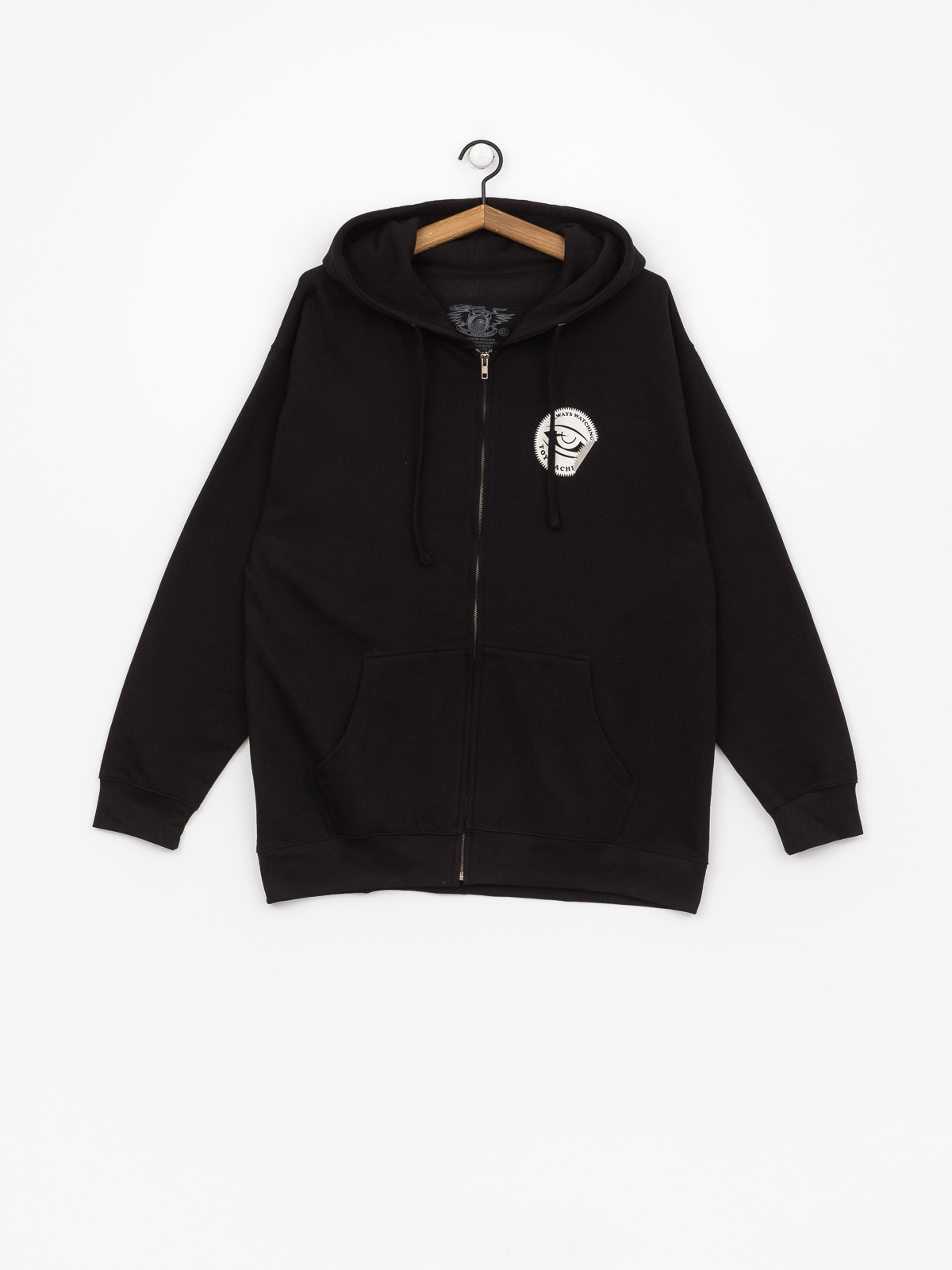 Mikina s kapucňou Toy Machine Always Watching ZHD (black)