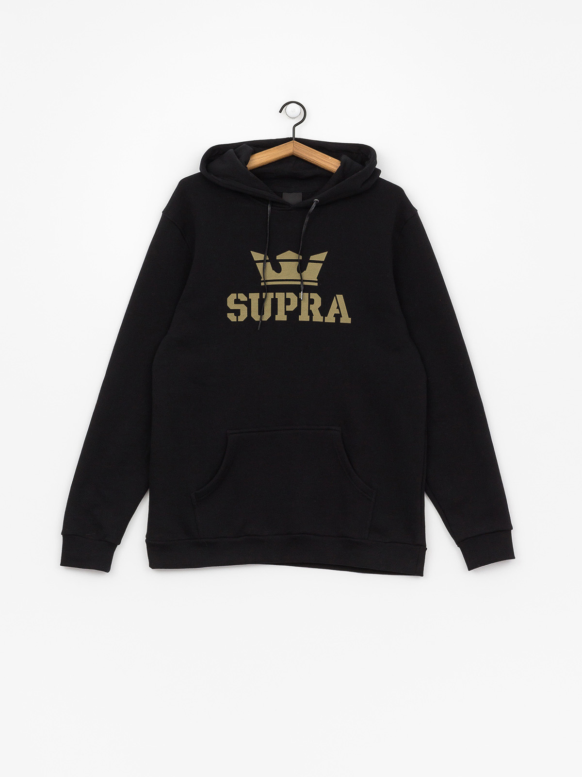 Mikina s kapucňou Supra Above HD (black/dark olive)