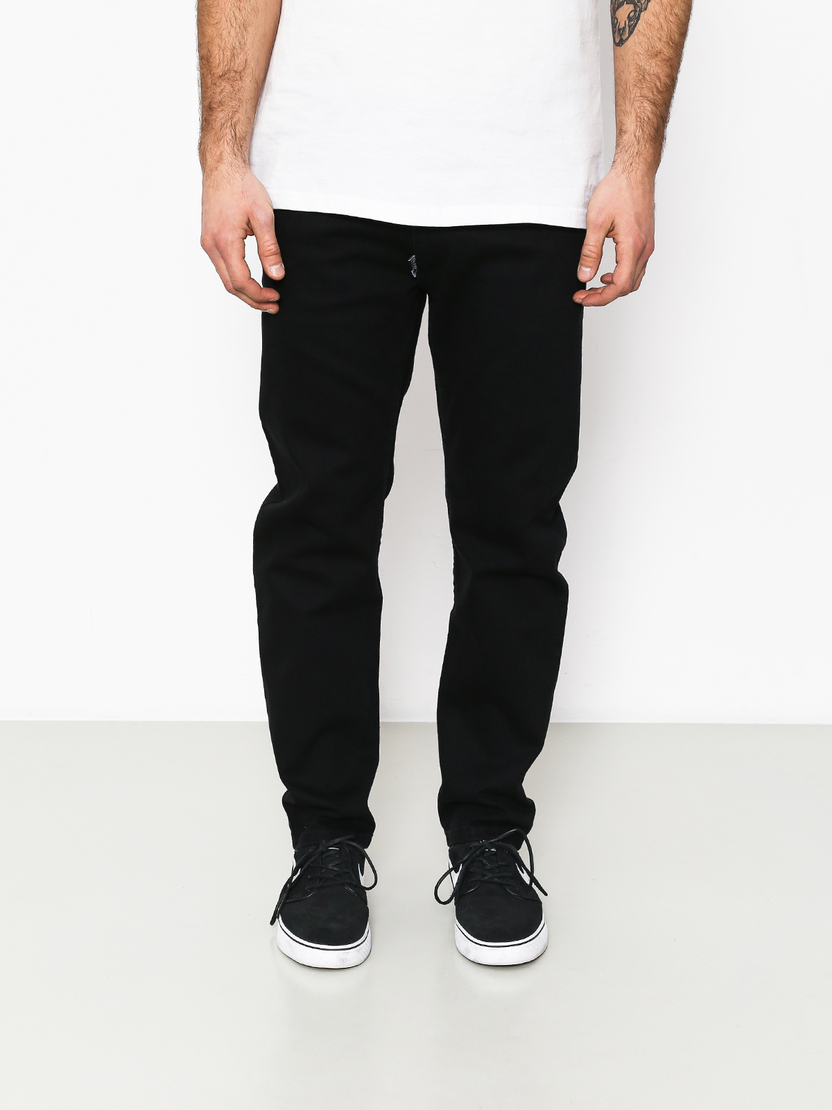 Nohavice Stoprocent Skull Regular Slim (black)