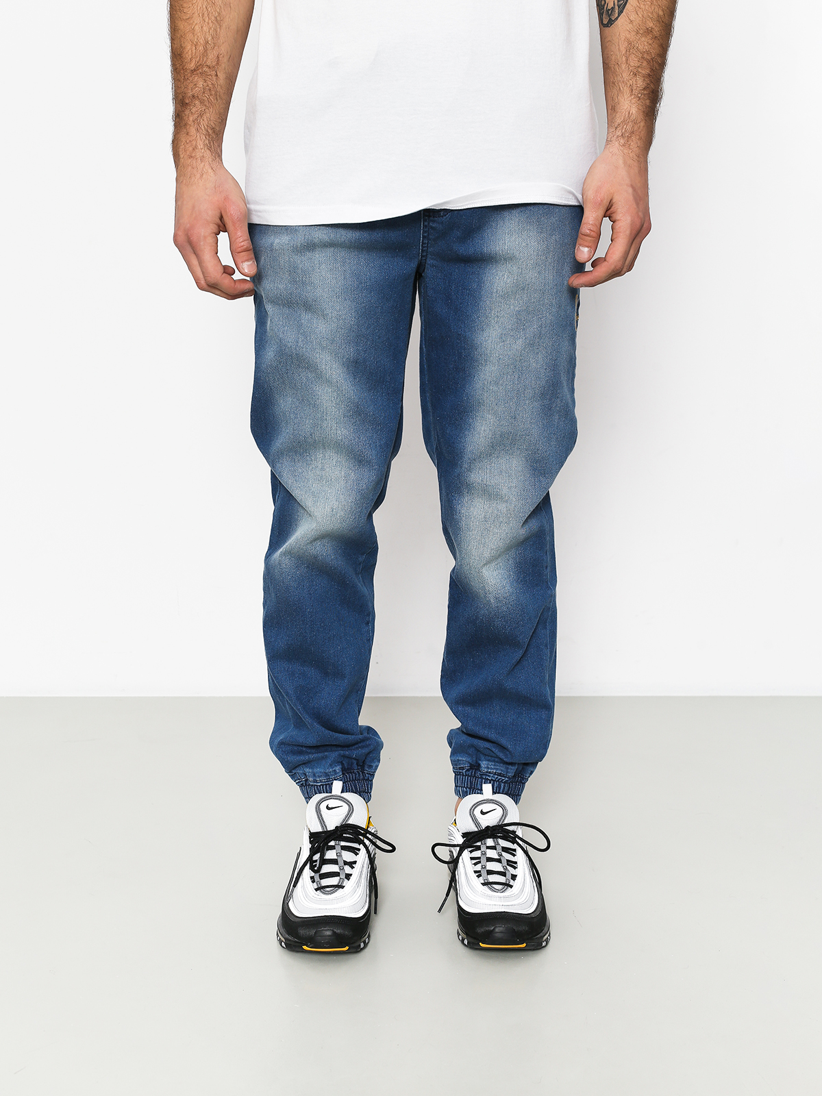 Nohavice Stoprocent Classic Jeans Joggers (blue)